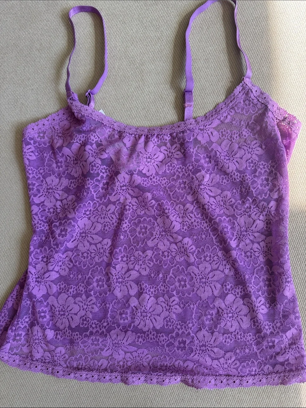 PINK Victoria's Secret Purple Lace Camisole